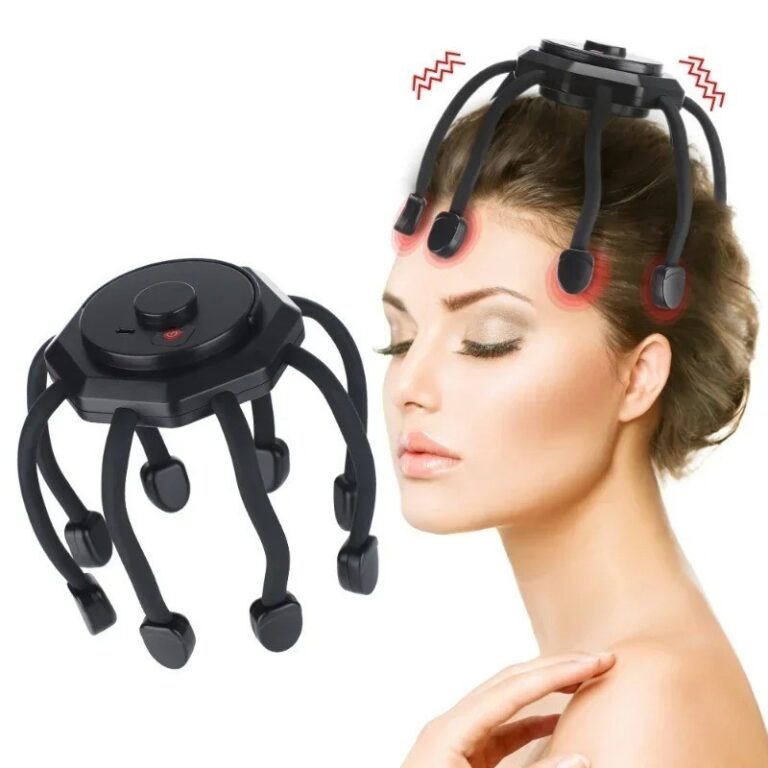 Rechargeable Octopus Head Massager Therapy Device