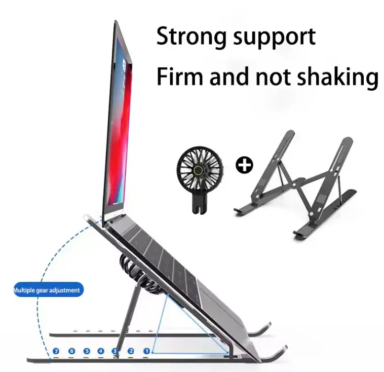 Portable Laptop Stand With Turbo Cooling Fan